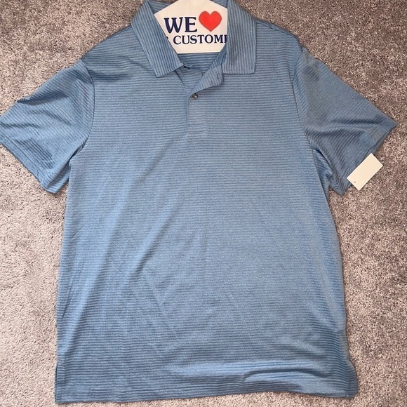 NWT Men’s Powder Blue Polo - Picture 2 of 4